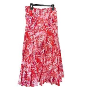 Maxi Women's Printed Tiered Festival Hippie Skirt By Heart of Palm Size 12